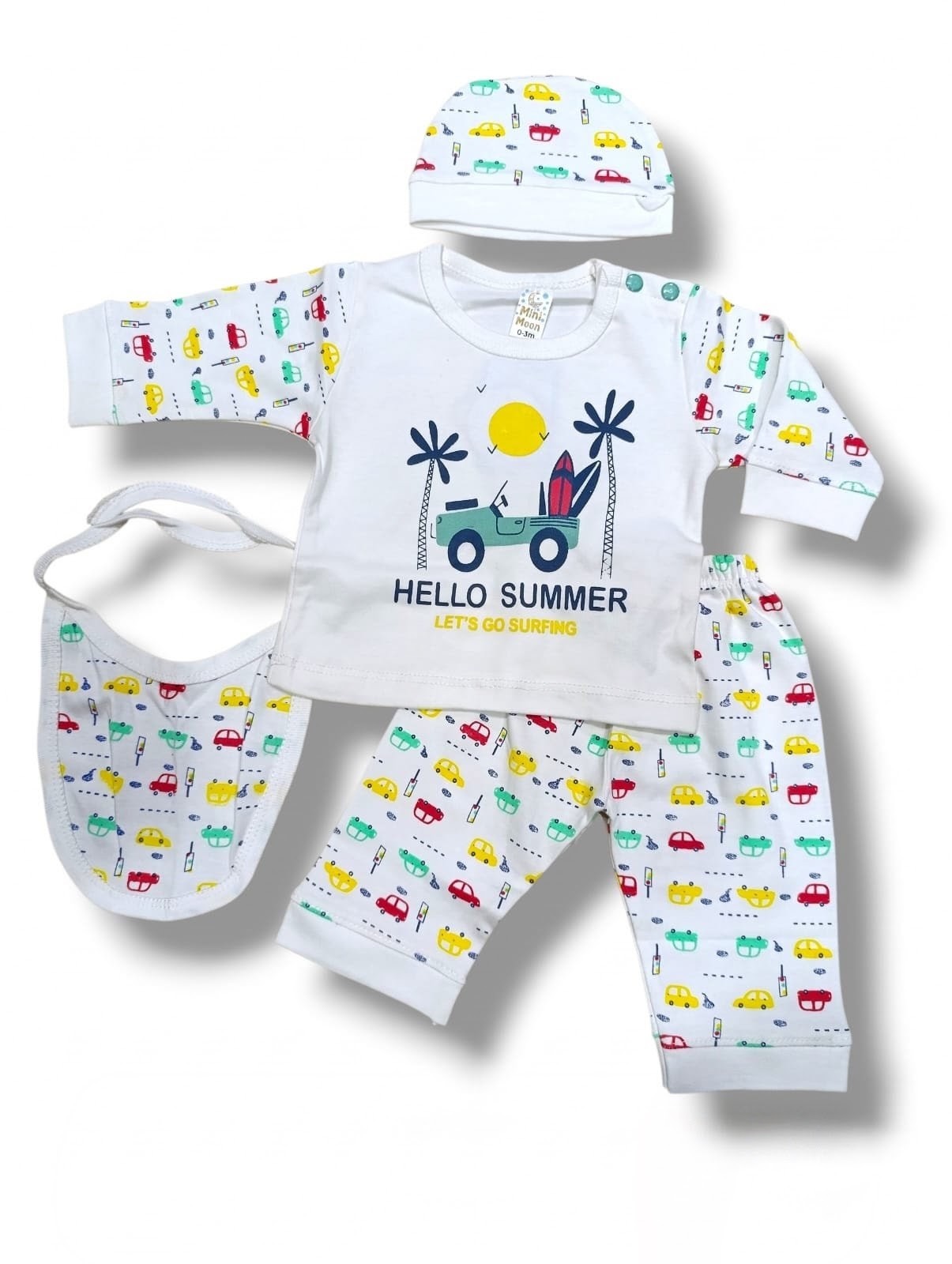 🚗 4-Piece Hello Summer Baby Care Set