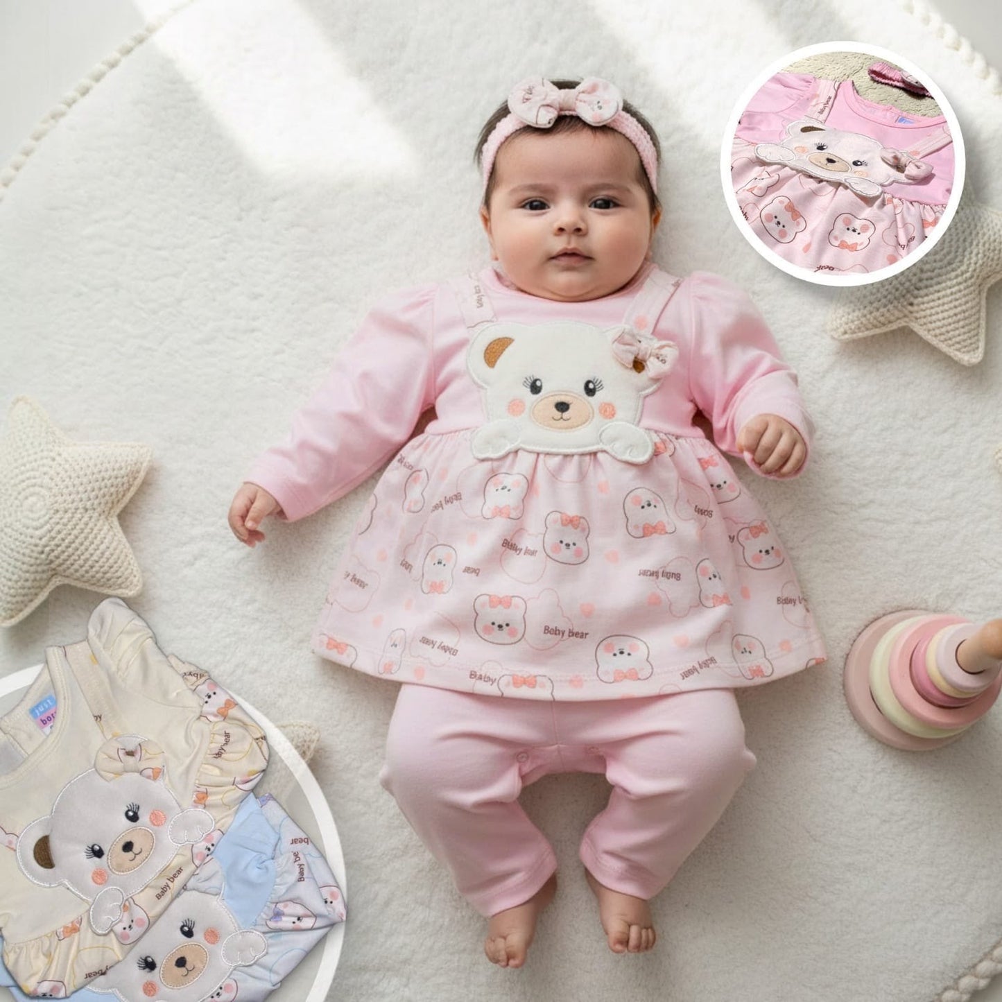 Baby Bear Pink 2-Piece Set