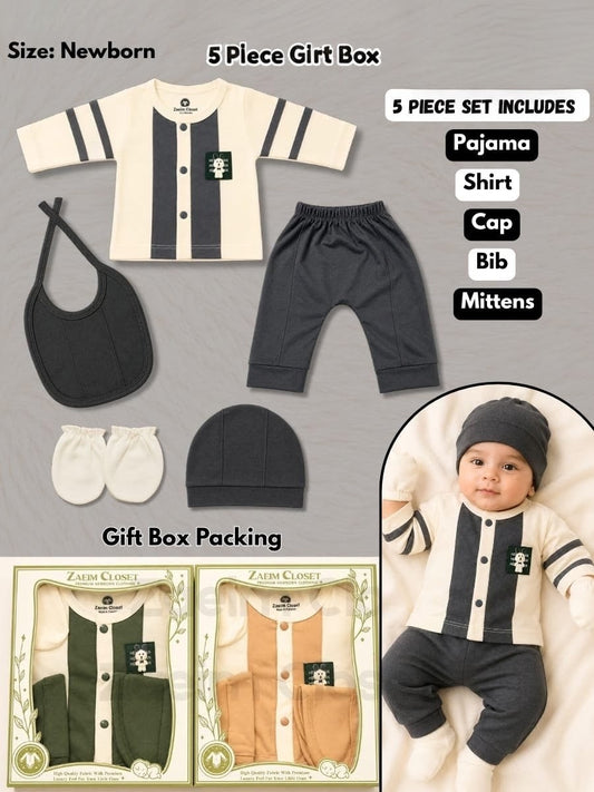 🎁 Premium 5-Piece Newborn Gift Box Set 👶✨