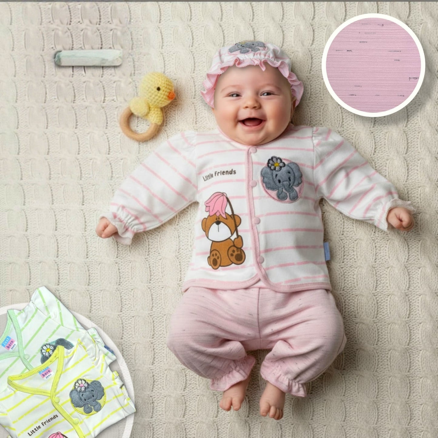 🐘 Little Friends Baby 2-Piece Set