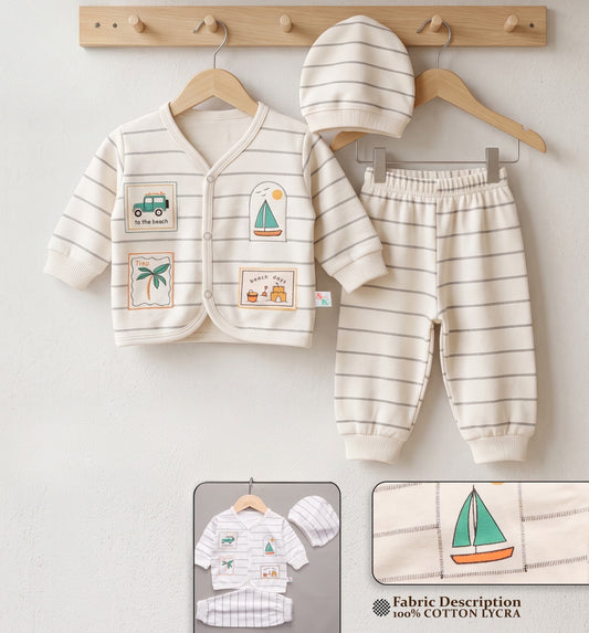 Baby Beach Theme 3-Piece Set | Shah Garments