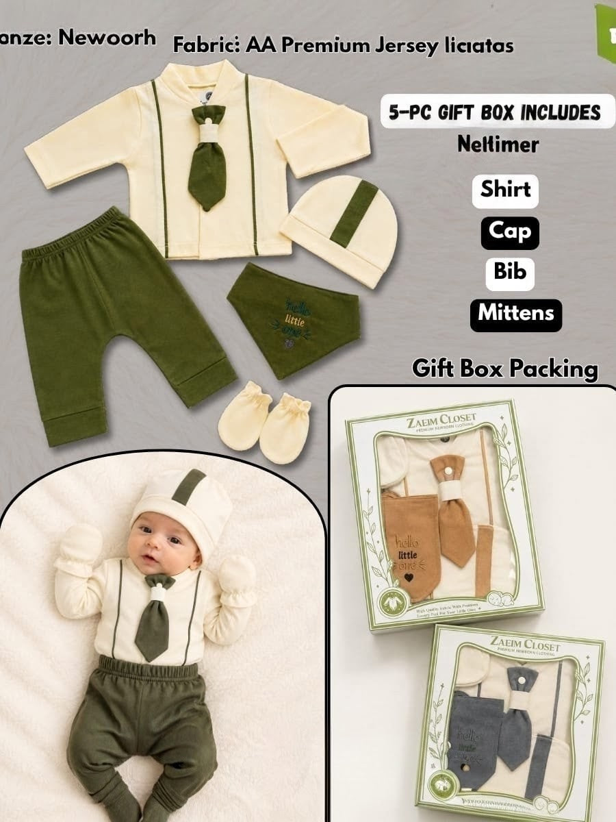 👔 Gentle-Boy 5-Piece Newborn Gift Box Set 👶✨