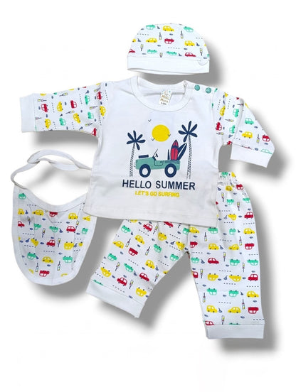 🚗 4-Piece Hello Summer Baby Care Set