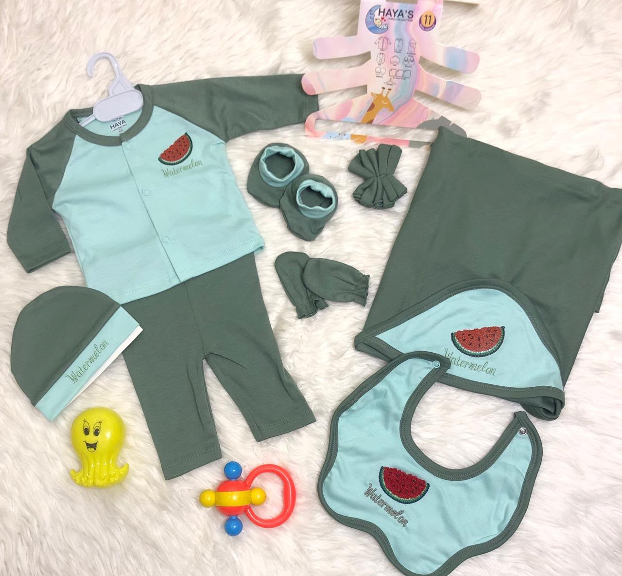 🍉 7-Pcs Watermelon Baby Starter Set