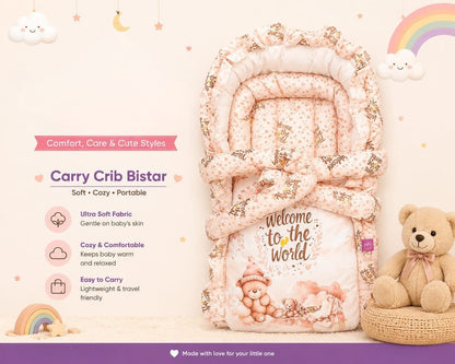 Premium Baby Carry Nest & Portable Crib | Ultra Soft & Cozy Baby Bed