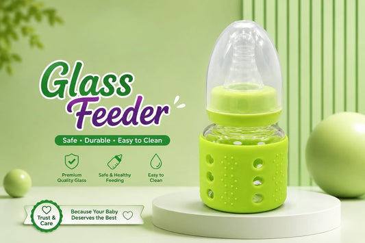 Premium Glass Baby Feeder 🍼✨