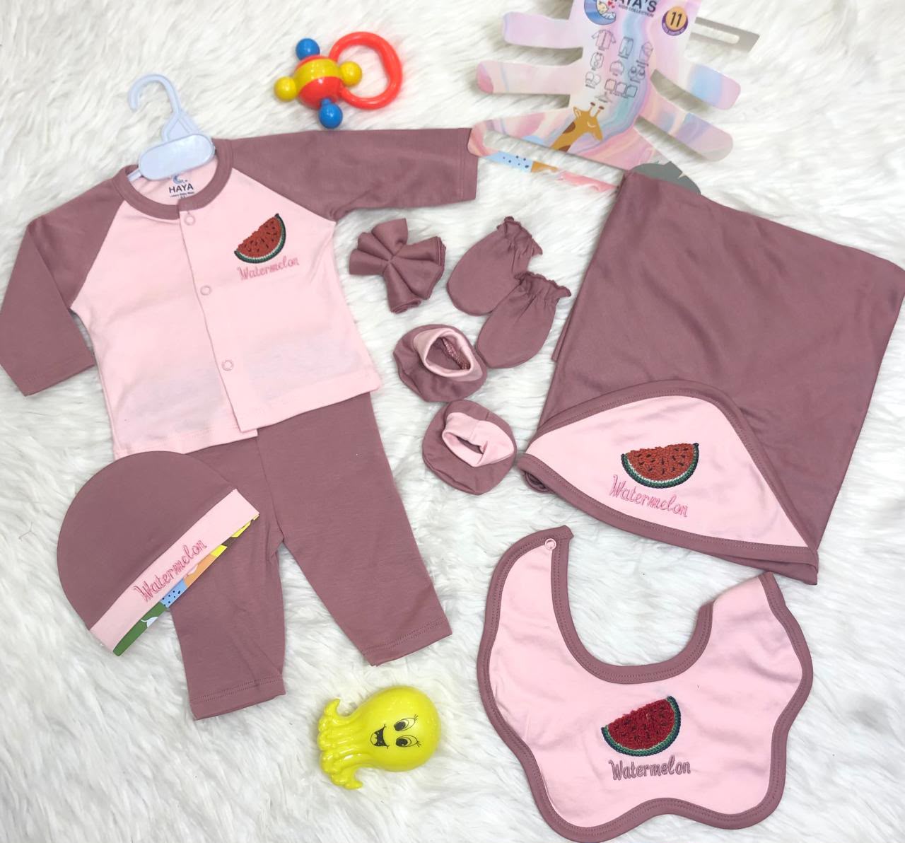 🍉 7-Pcs Watermelon Baby Starter Set