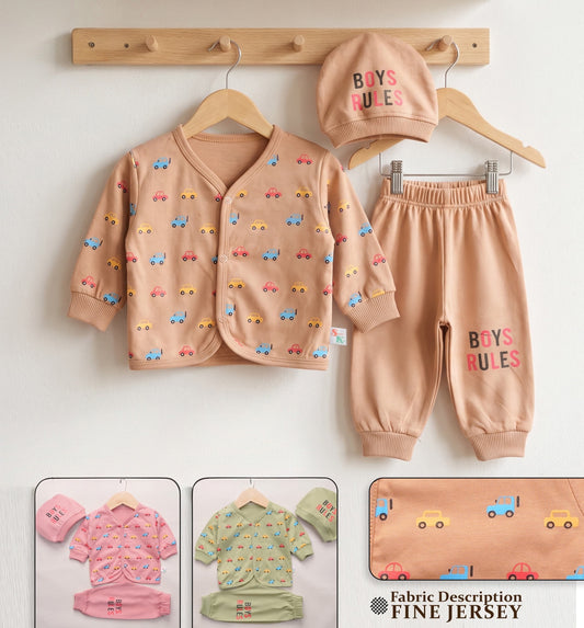 Baby Boys Rules 3-Piece Set | Shah Garments