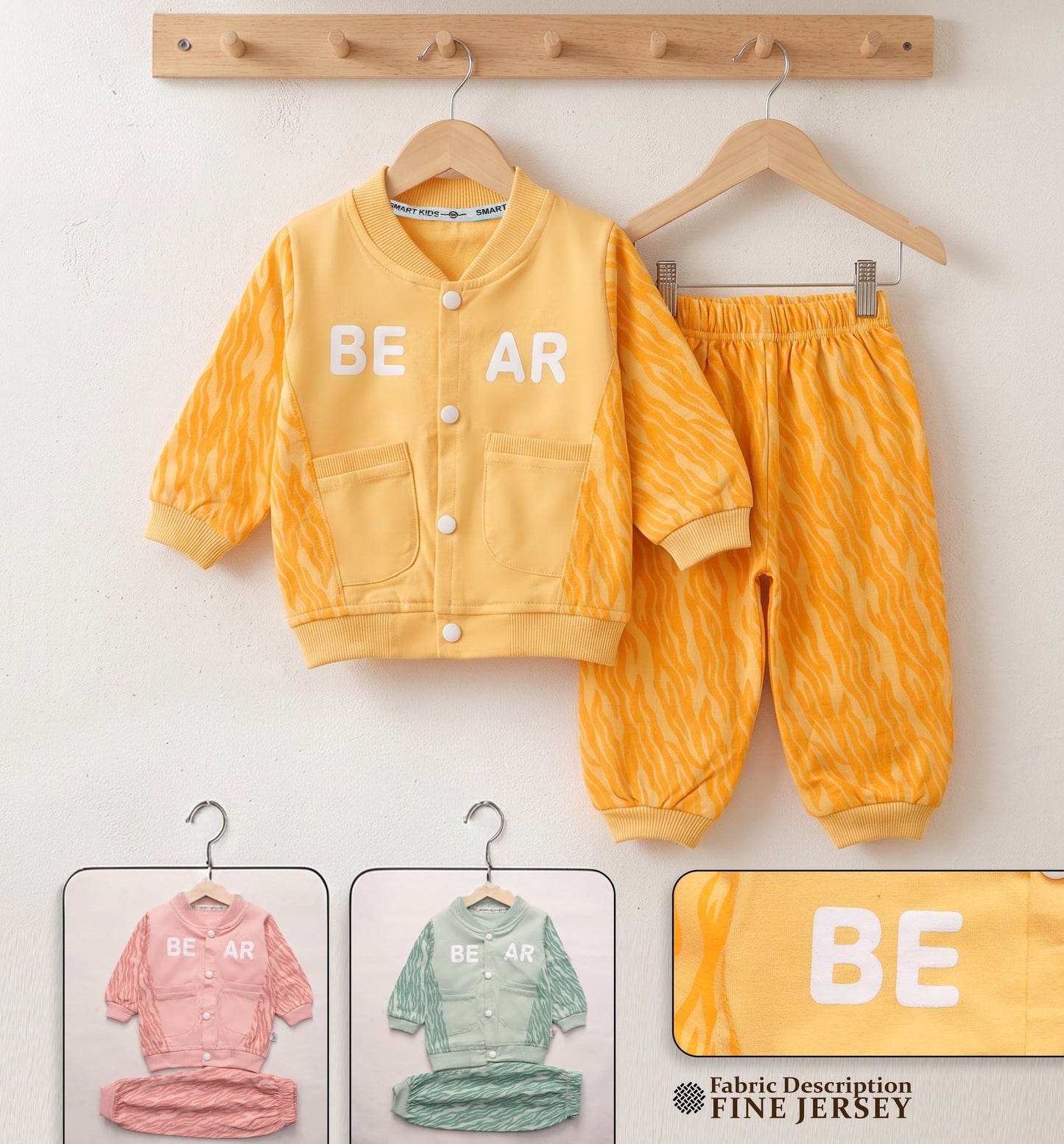 Kids BEAR 2-Piece Jacket & Jogger Set | Shah Garments