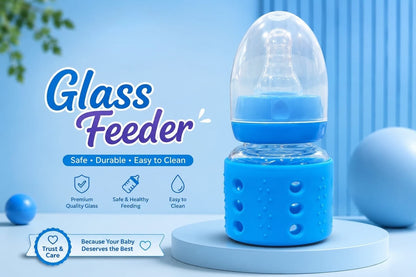 Premium Glass Baby Feeder 🍼✨