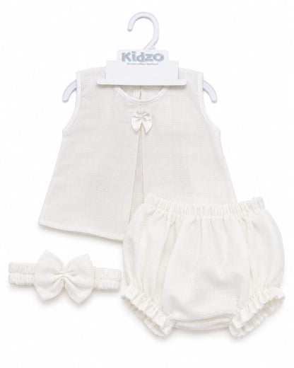 Baby Girls Cotton Romper Set | Soft Sleeveless Pink Summer Outfit
